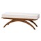 Baxton Studio Orella Japandi Cream Boucle Fabric and Walnut Brown Finished Wood Bench 233-13320-ZORO - alternate 1